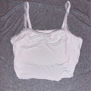 white lace cami